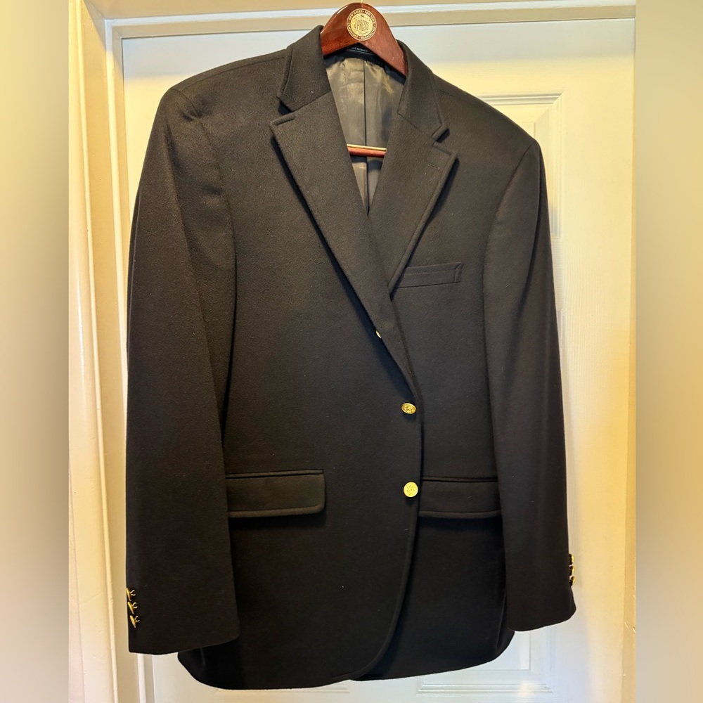 J Press 100% Cashmere Navy Blazer